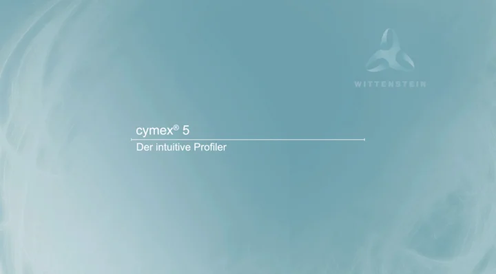 cymex5 - Der intuitive Profiler